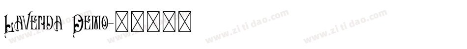Lavenda Demo字体转换